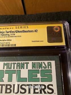 Tmnt Teenage Mutant Ninja Turtles Ghostbusters #2 Cgc 9.8 Série Signature Rare