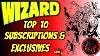 Top 10 Abonnements Et Exclusivités Du Magazine Wizard De Comics Cgc