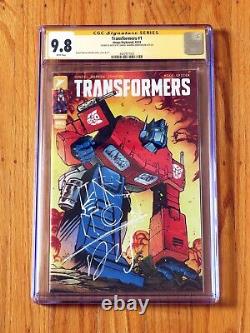 Transformers #1 CGC SS 9.8 Série Signature avec croquis signé par Daniel Warren Johnson