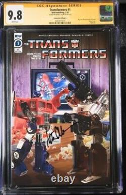 Transformers #1 Édition Galaxycon A IDW CGC SS 9.8 Signé par Peter Cullen