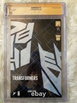 Transformers n°1 (2024) édition foil CGC 9,8 Signature Series signé par Jonboy Meyers