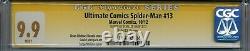 Ultimate Comics Spider-man 13 Cgc 9,9 Ss Stan Lee Pas 9,8 Le Plus Élevé Du Recensement