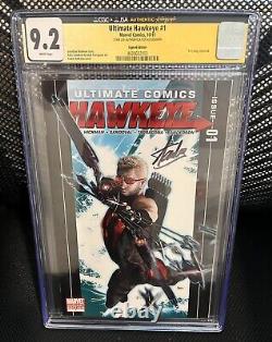 Ultime Hawkeye #1 CGC SS 9.2 signé par Stan Lee ! Série Signature. Rare ! Marvel