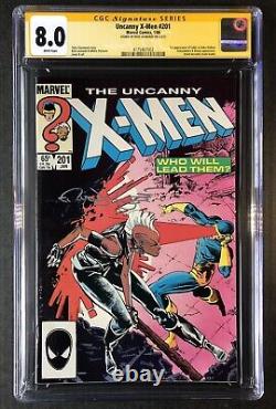 Uncanny X-Men #201 CGC 8.0 Signature Series WP Signé par Rick Leonardi