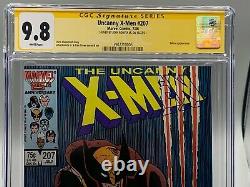 Uncanny X-men #207 Cgc Signature Series 9.8 Wp Signé Par John Romita Jr