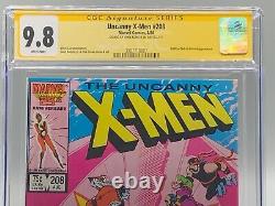 Uncanny X-men 208 Cgc Signature Série 9.8 Wp Signée Par John Romita Jr
