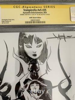VAMPIRELLA V5 #25 CGC 9.8 SÉRIE DE SIGNATURE Édition Dessinée Signée Jae Lee