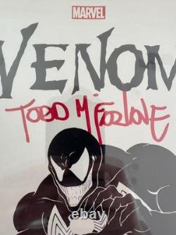VENOM #1 signé McFarlane, CGC SS 9,4 NM, variante croquis noir et blanc de Todd, étiquette personnalisée HTF