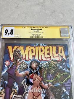 Vampirella #1 2001 J. Scott Campbell Cgc 9.8 Série De Signatures