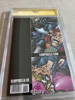 Vampirella #1 2001 J. Scott Campbell Cgc 9.8 Série De Signatures