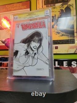 Vampirella 1 CGC 9.8 SIGNÉ Fabiano Neves Croquis Variante Exclusive Midtown SS