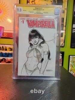Vampirella n°1 (2014) CGC 9.8 SS signé et dessiné par Fabiano Neves Dynamite
