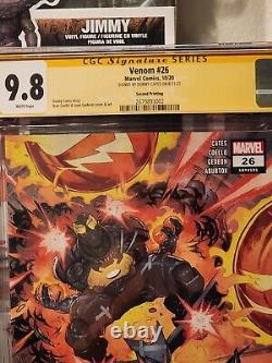 Venin #26 CGC SS 9.8 Signé par Donny Cates Marvel Comics Deuxième Impression