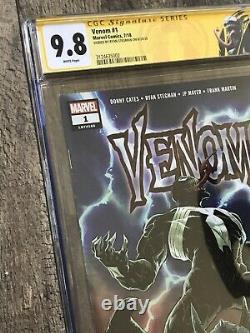 Venom #1 Cgc 9.8 Série De Signatures! Ryan Stegman