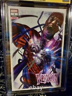 Venom #1 Édition d'Art de Greg Horn, Couverture A, CGC 9.8 Série Signature Signée par Cates
