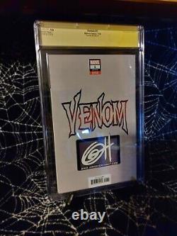 Venom #1 Greg Horn Édition d'Art Couverture D CGC 9.8 Série Signature Signée par Cates