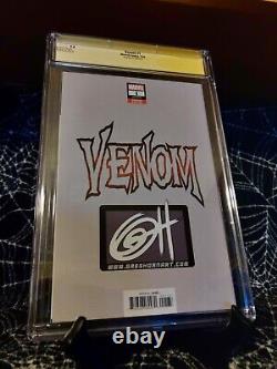 Venom #1 Greg Horn Édition d'Art Couverture D CGC 9.8 Série Signature Signée par Cates