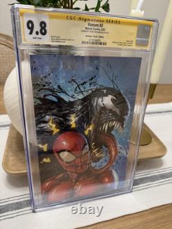 Venom #3 Cgc Signature Series 9.8 Signé par Tyler Kirkham Édition Vierge #203