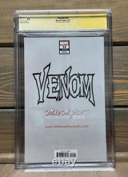 Venom #34 Mayhew Studio B CGC Signature Series 9.8 Signé par Mike Mayhew