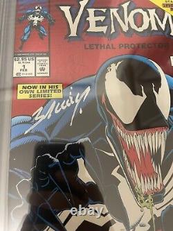 Venom Lethal Protecteur #1 Cgc 9.6 Mark Bagley Série De Signature Du Kiosque À Journaux