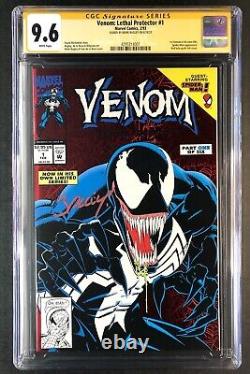 Venom Lethal Protector #1 CGC 9.6 Signature Series WP Signé par Mark Bagley