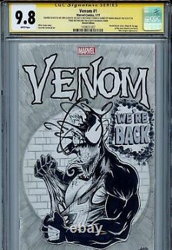 Venom Vol 3 1 Cgc 9.8 Ss X3 Couverture Sketch Mcfarlane Bagley Lovato Art Original