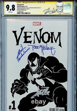 Venom Vol 3 1 Cgc 9.8 Ss X3 Todd Mcfarlane Croquis Stan Lee Michelinie Spider-man