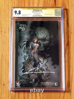 WITCHBLADE #10 DARKNESS #0 VARIANT CGC SS 9.8 Série de signatures signée par Silvestri