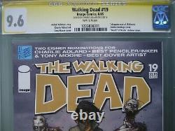 Walking Dead #19 Cgc 9.6 Ss Signé Charlie Adlard 1ère Application Michonne