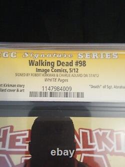Walking Dead # 98 Cgc Classé 9.6 Signé Par Kirkman & Adlard Série De Signature