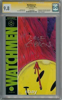 Watchmen 1 1986 Cgc 9.8 Signature Series Signé Dave Gibbons DC Film Alan Moore