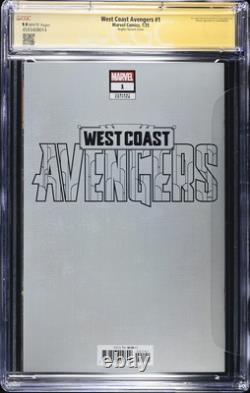 West Coast Avengers #1 CGC 9.9 variante en feuille d'Adam Hughes série signée pas 9.8