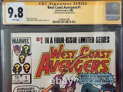 West Coast Avengers #1 Cgc. Ss 9.8 Série de signatures de Bob Hall Pages blanches