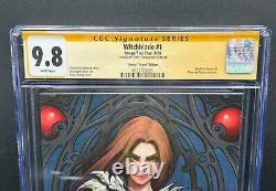 Witchblade #1 CGC 9.8 SS Signé Tony Trophy Édition Vierge 2024 Étui Rayé