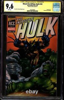 Wizard Ace Edition Hulk 181 Cgc 9.6 Stan Lee Signature Series Sig