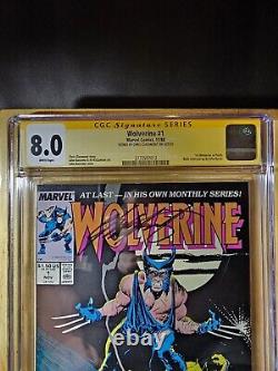 Wolverine #1 CGC 8.0 VF 1988 Série Signature Marvel Signée par Chris Claremont