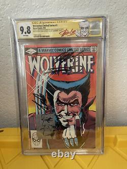 Wolverine 1 Série Limitée Cgc 9.8 Série De Signatures D'étiquettes Rouges Stan Lee