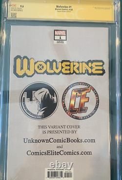 Wolverine 1 Virgin CGC Signature Series 9.6 Mico Suayan would be translated as 'Wolverine 1 Version vierge CGC Signature Series 9.6 Mico Suayan' in French.