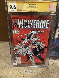 Wolverine #2 (1988) SIGNÉ par CHRIS CLAREMONT CGC SS 9.6 Série de signatures X-men