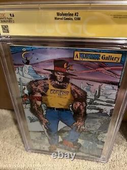 Wolverine #2 (1988) SIGNÉ par CHRIS CLAREMONT CGC SS 9.6 Série de signatures X-men