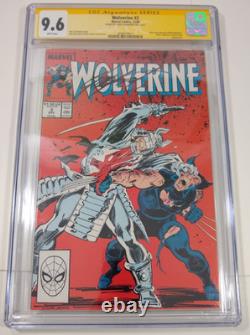 Wolverine 2 CGC 9.6 NM+ SS Signature Series Claremont signé, pages blanches, 1988