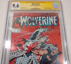 Wolverine 2 CGC 9.6 NM+ SS Signature Series Claremont signé, pages blanches, 1988