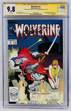 Wolverine #3 Ccg 9.8 Pages Blanches Série Signature Claremont & Nowlan Signé 1989
