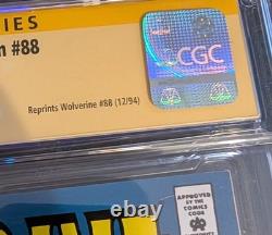Wolverine #88 (Fac-similé) CGC Signature Series 9.6, Signé par Adam Kubert