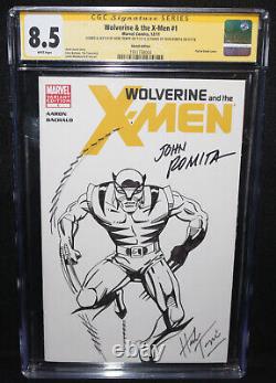 Wolverine Et Le Croquis X-men #1 Par Herb Trimpe Cgc Signature Series 8.5 2011