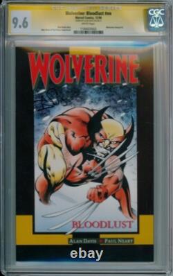 Wolverine Sanglant Cgc 9.6 Série Signature Signé Alan Davis 1990 Marvel