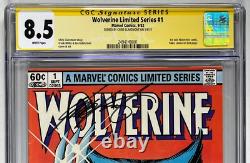 Wolverine Série Limitée #1 Cgc Ss 8.5 Kiosque Signé Par Chris Claremont