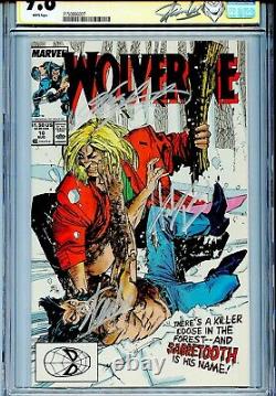 Wolverine Vol 2 10 Cgc 9,8 Ss X3 Stan Lee Herb Trimpe Claremont Sabretooth X-men