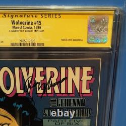Wolverine n°15 Marvel 1989 CGC 9,6 Signature Series signé Roy Thomas