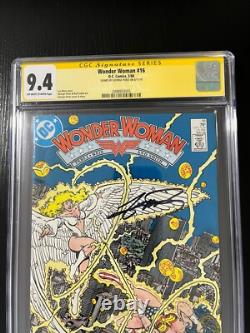 Wonder Woman #16 CGC SS 9.4 Signé Par George Perez DC Signature Series